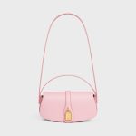 CLUTCH ON STRAP TABOU IN SMOOTH CALFSKIN PINK - Image 5